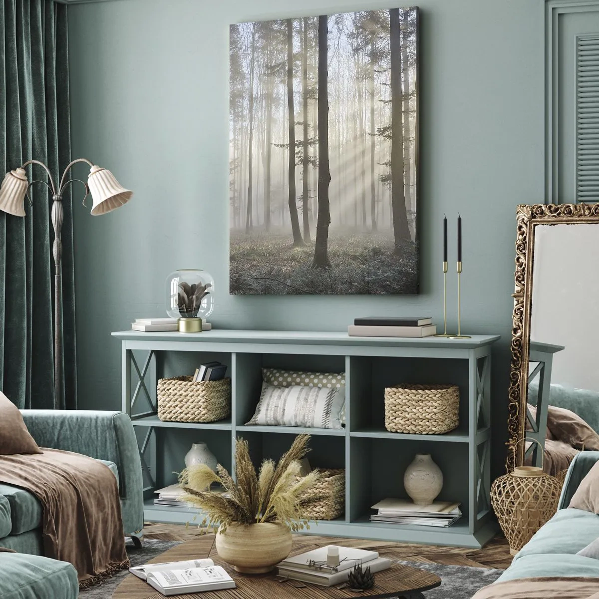 Tablou pe pânză - Ceața s-a trezit și ea - 70x100 cm