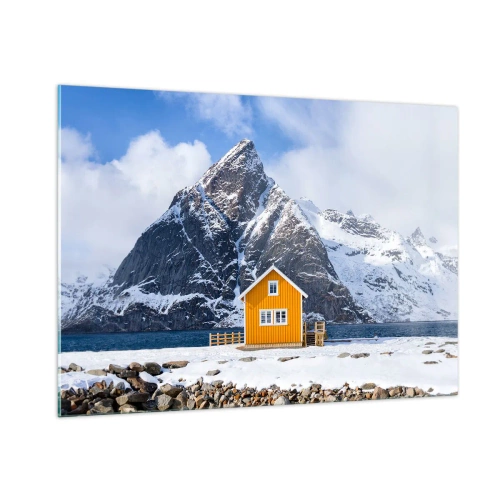 Tablou pe sticlă - Vacanță scandinavă - 100x70 cm