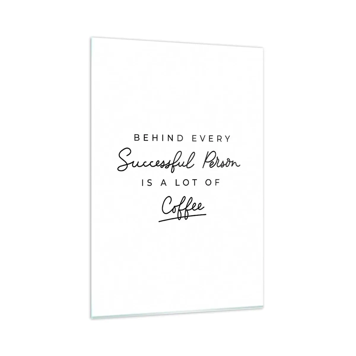 Tablou pe sticlă - Secretul succesului - 80x120 cm