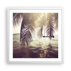 Poster în ramă albă - Poți să te dai în vânt după pofta inimii tale - 50x50 cm