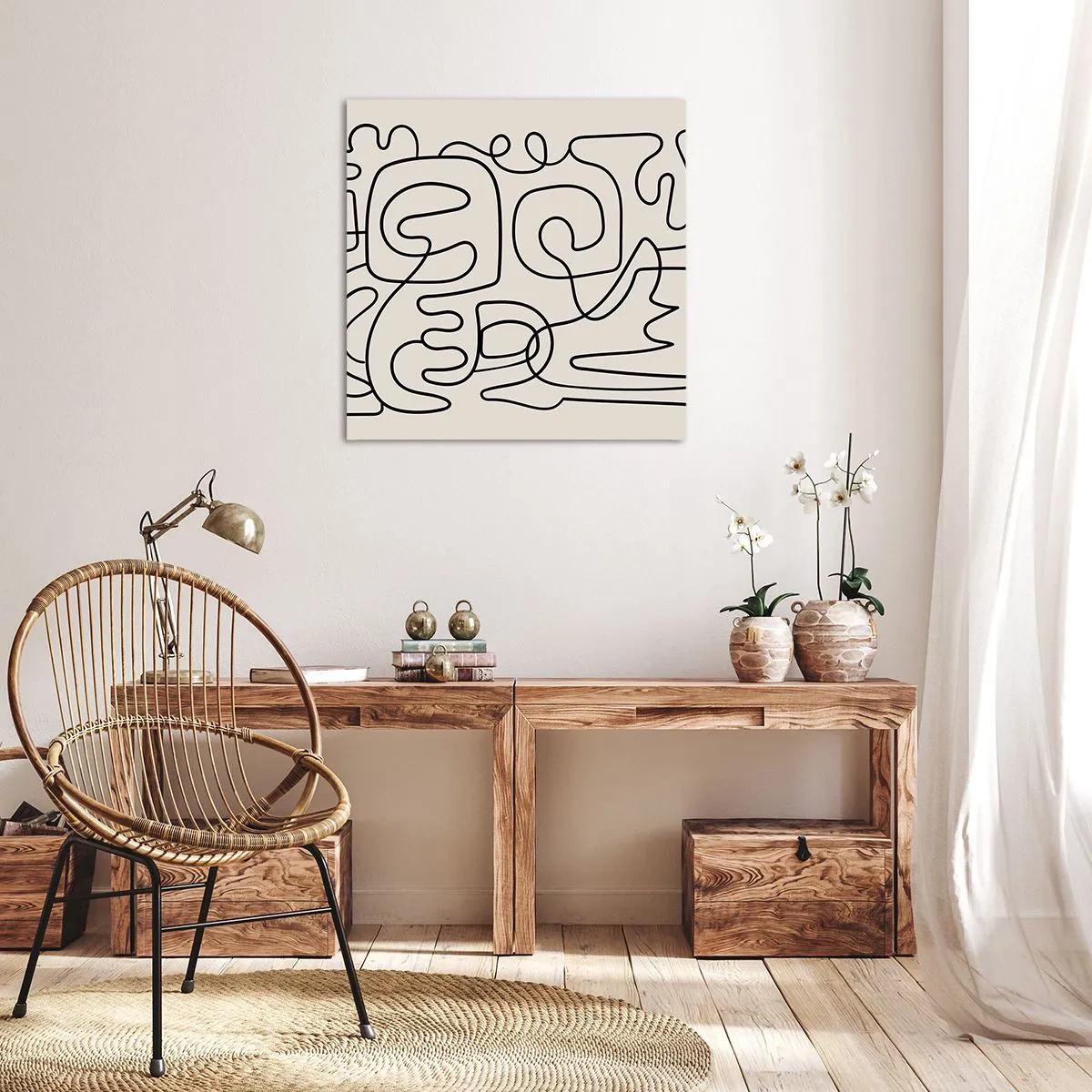 Tablou pe pânză - Pe traseu - 70x70 cm