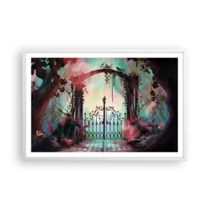 Poster în ramă albă - Grădina secretă - 91x61 cm