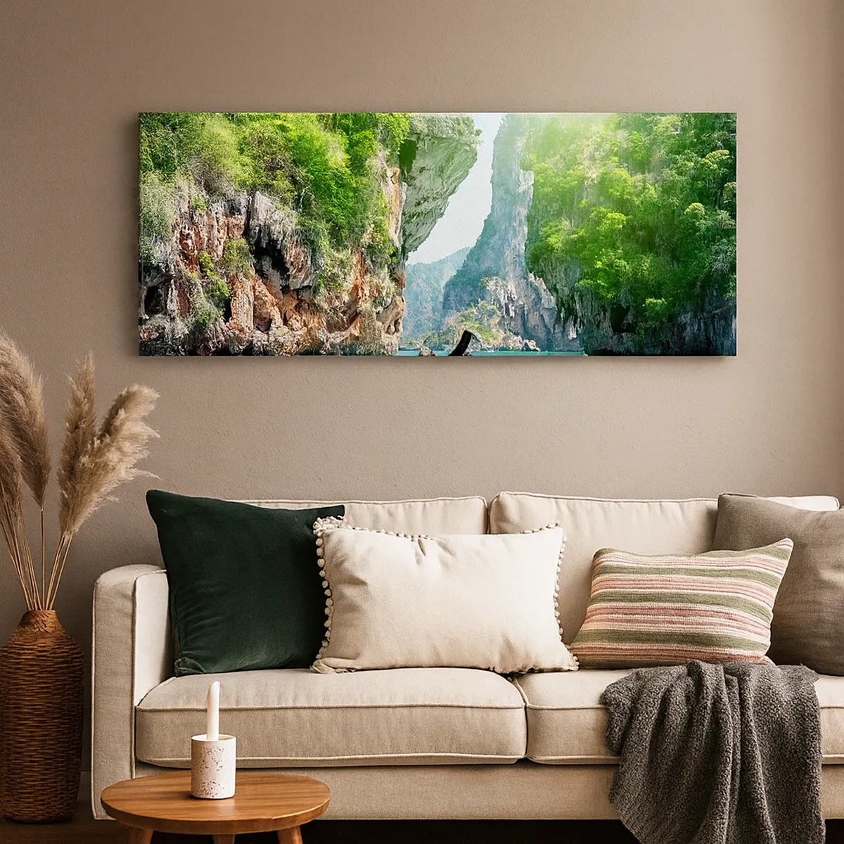 Tablou pe pânză - Invitație la o călătorie exotică - 30x30 cm