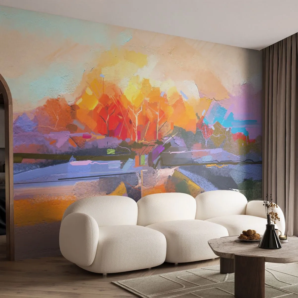 Tapet Standard Eco - A devenit toamnă - Peisaj, Bucată, Natură - 200x140 cm