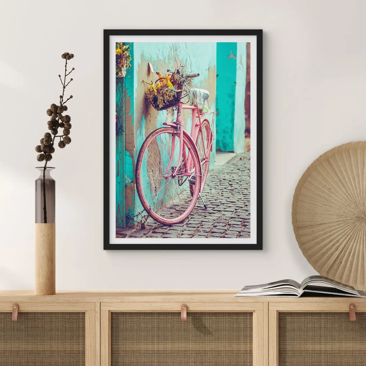 Poster în ramă neagră - Mă întorc imediat - 70x100 cm