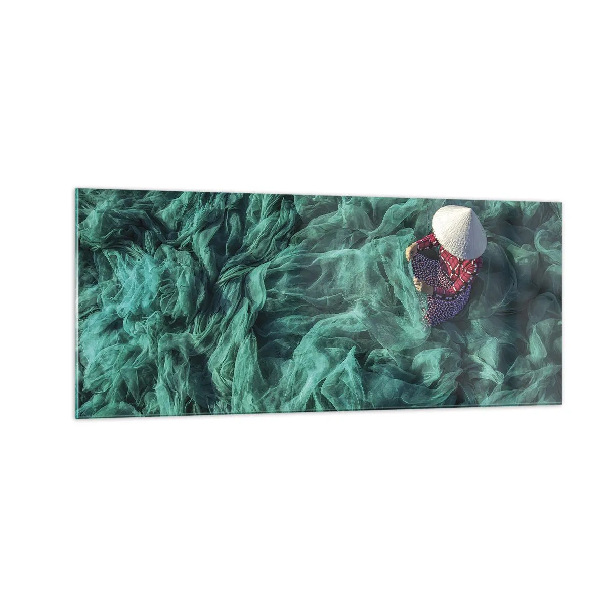 Tablou pe sticlă - Într-o mare de rețea - 100x40 cm