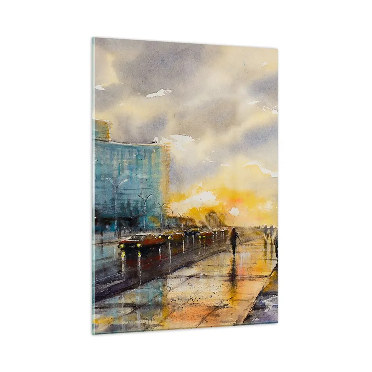 Tablou pe sticlă - Viața pe țărm - 50x70 cm