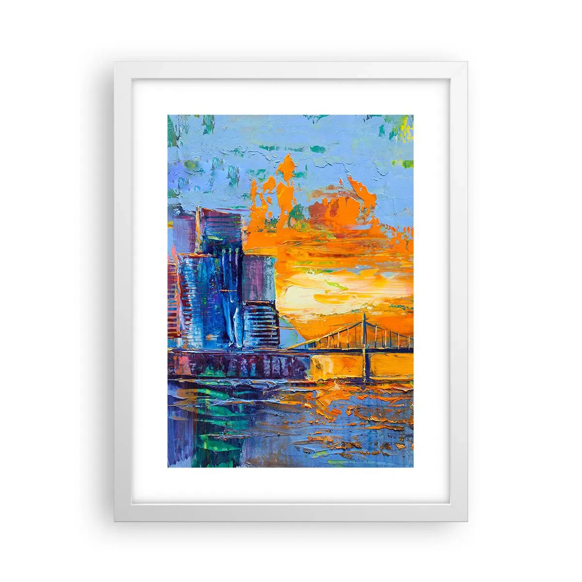 Poster în ramă albă - Cultură și natură - 30x40 cm