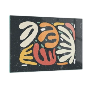 Tablou pe sticlă - Compoziție - te-am prins - 120x80 cm