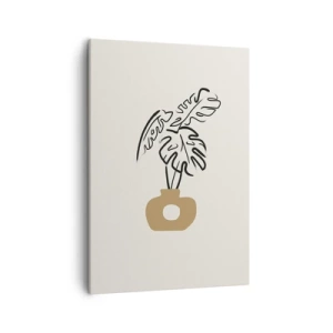 Tablou pe pânză - Monstera - decorarea casei - 50x70 cm