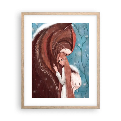 Poster în ramă de stejar deschis - Bun venit în basm - 40x50 cm