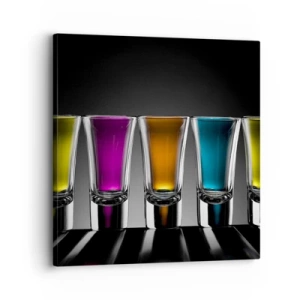 Tablou pe pânză - Culori de bucurie - 30x30 cm