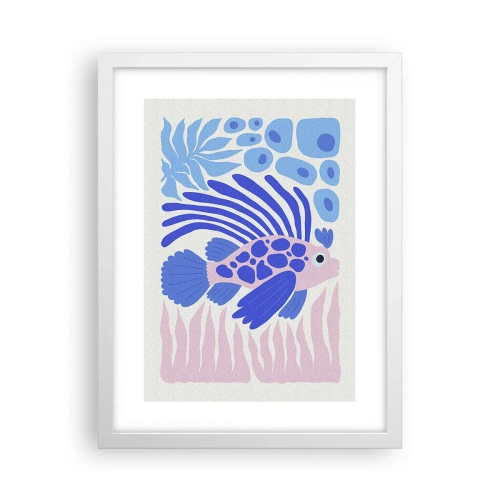 Poster în ramă albă - Eliberat - 30x40 cm