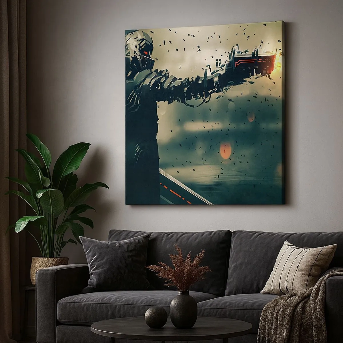 Tablou pe pânză - Armă letală - propriul tău Terminator - 30x30 cm