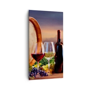 Tablou pe pânză - Aici viața are un gust - 55x100 cm