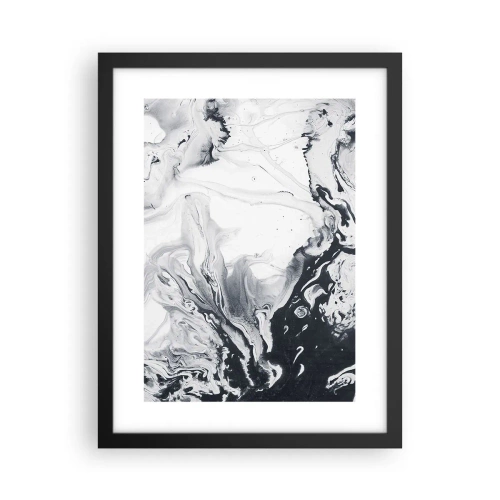 Poster în ramă neagră - Interiorul Pământului - 30x40 cm