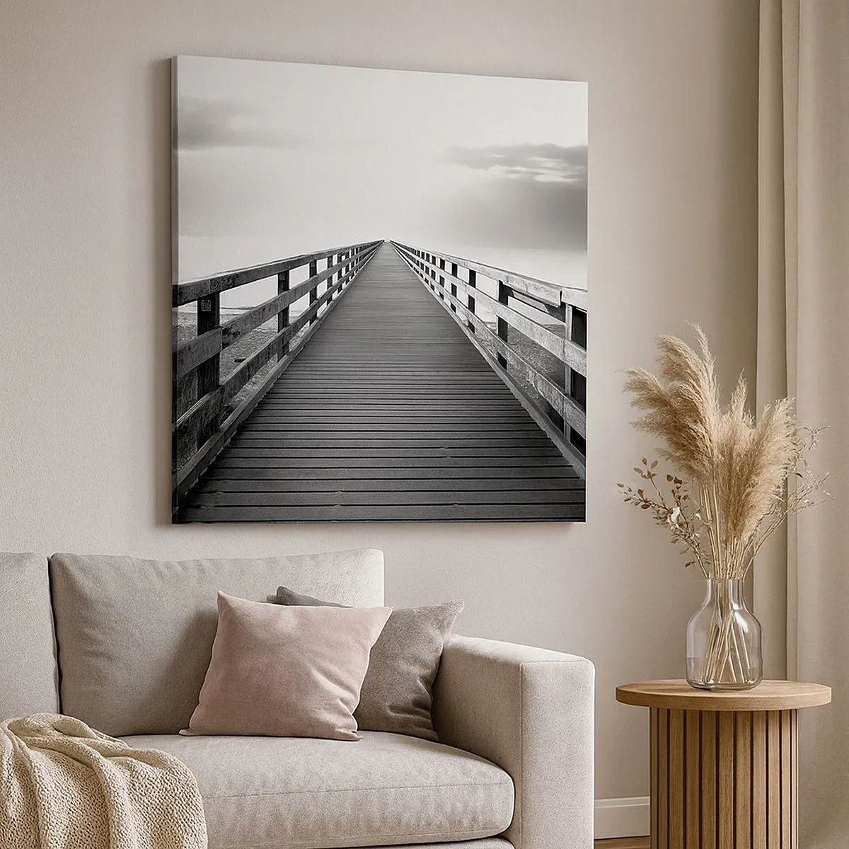 Tablou pe pânză - Departe, departe... - 30x30 cm