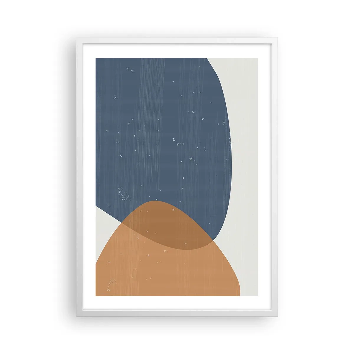 Poster în ramă albă - Ovale și influențe - 50x70 cm