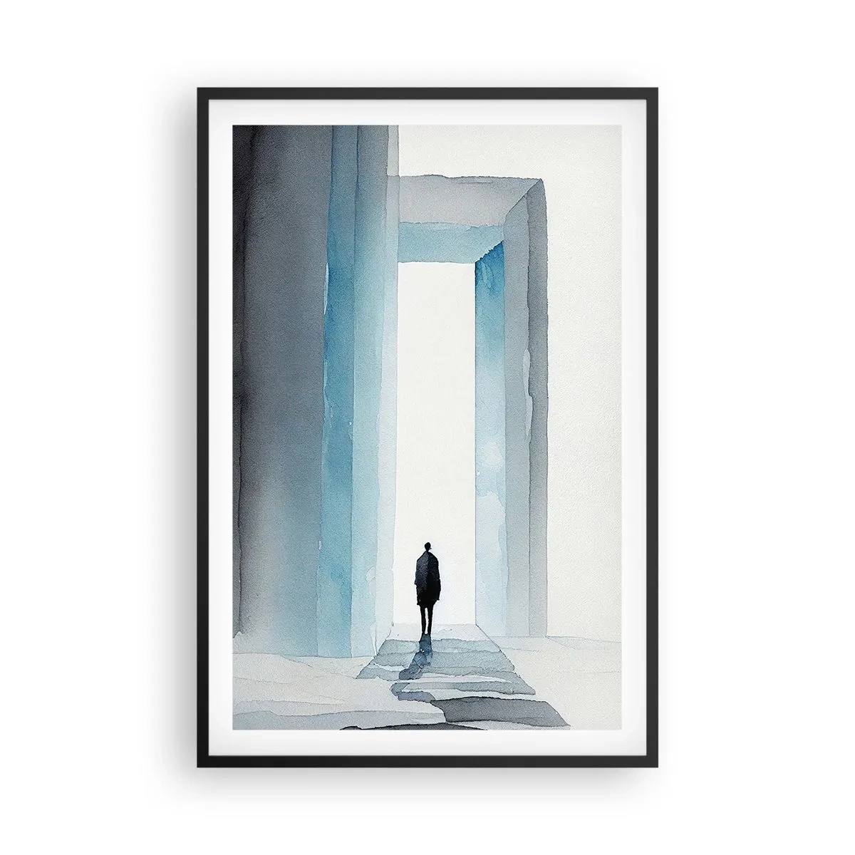 Poster în ramă neagră - Trăiește fără limite - 61x91 cm
