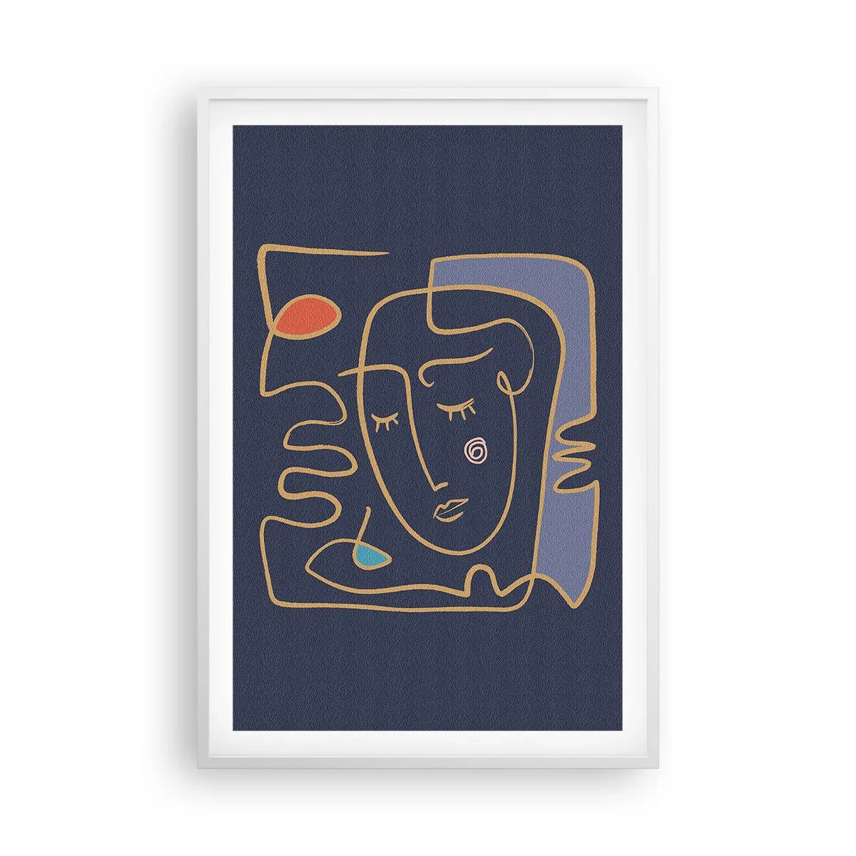 Poster în ramă albă - În reverie - 61x91 cm