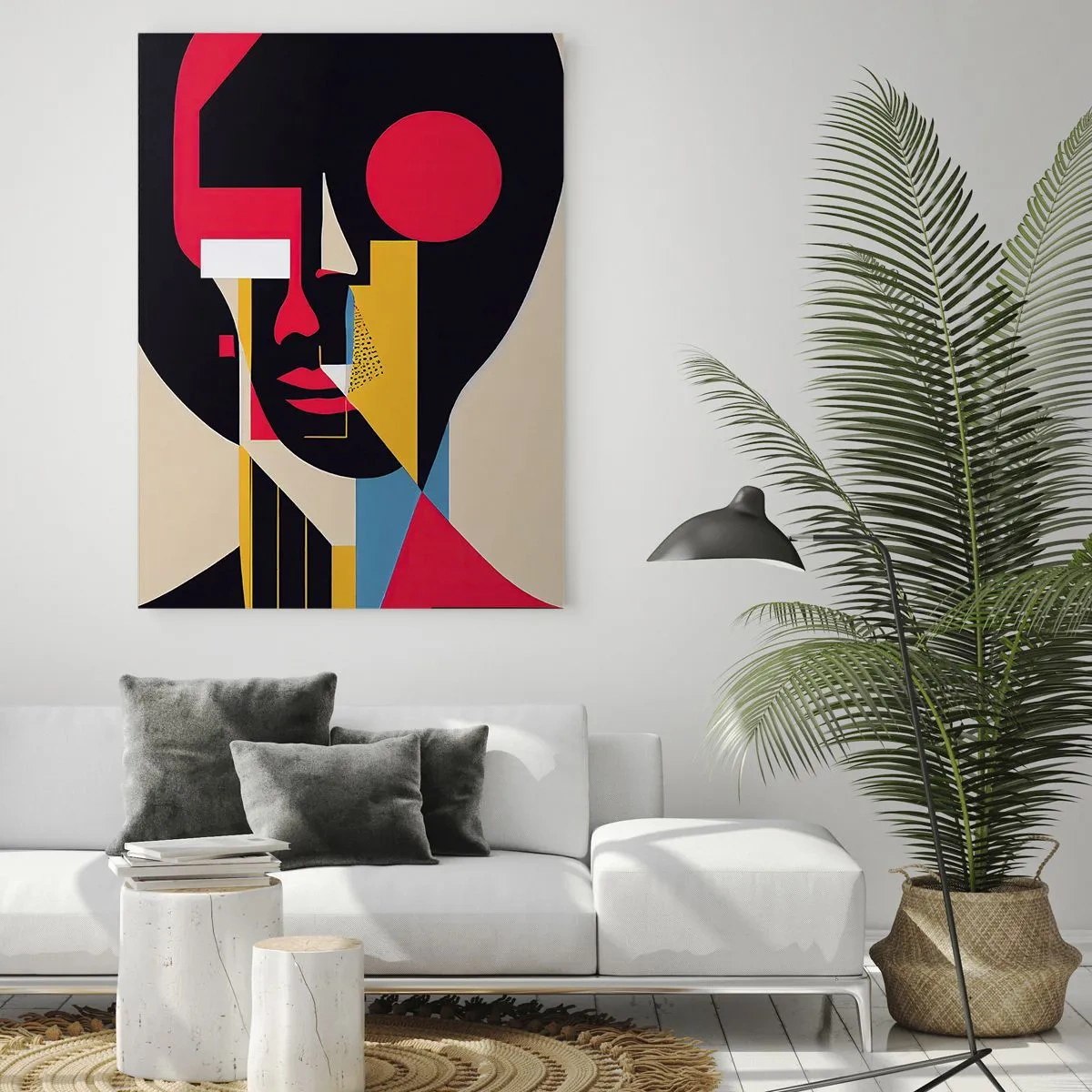 Tablou pe sticlă - Lumea ei interioară - 50x70 cm
