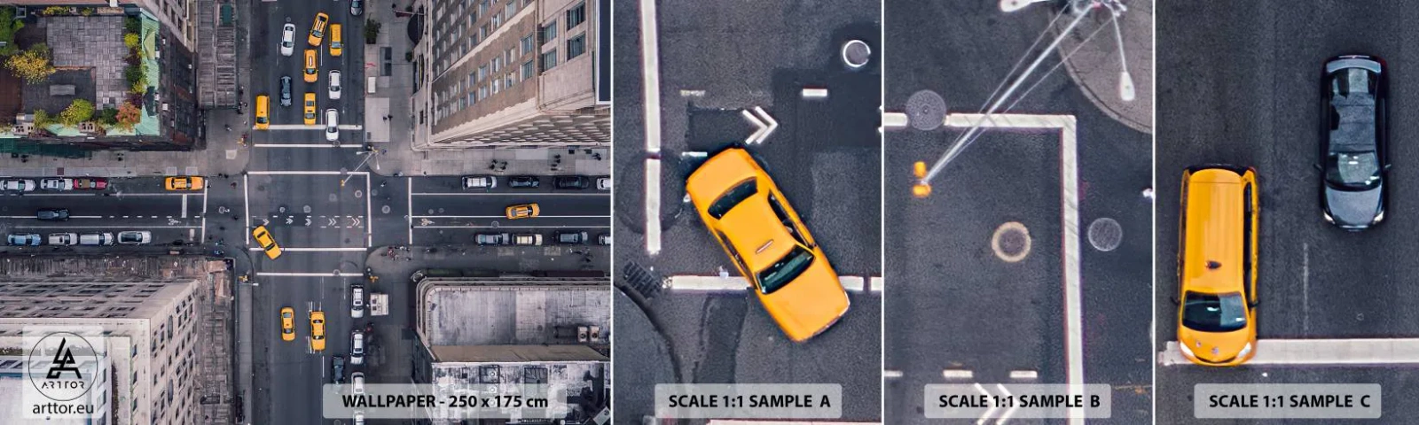 Mostră tapet autocolant Deluxe Sticker - O alegere simplă - New York, Oraș, Arhitectură - 100x30 cm