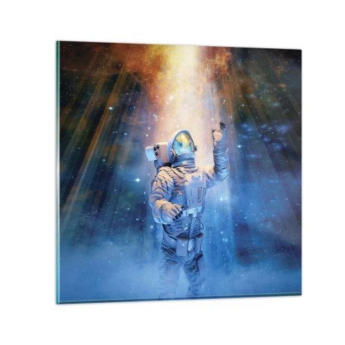 Tablou pe sticlă - În cele din urmă am ajuns - 70x70 cm