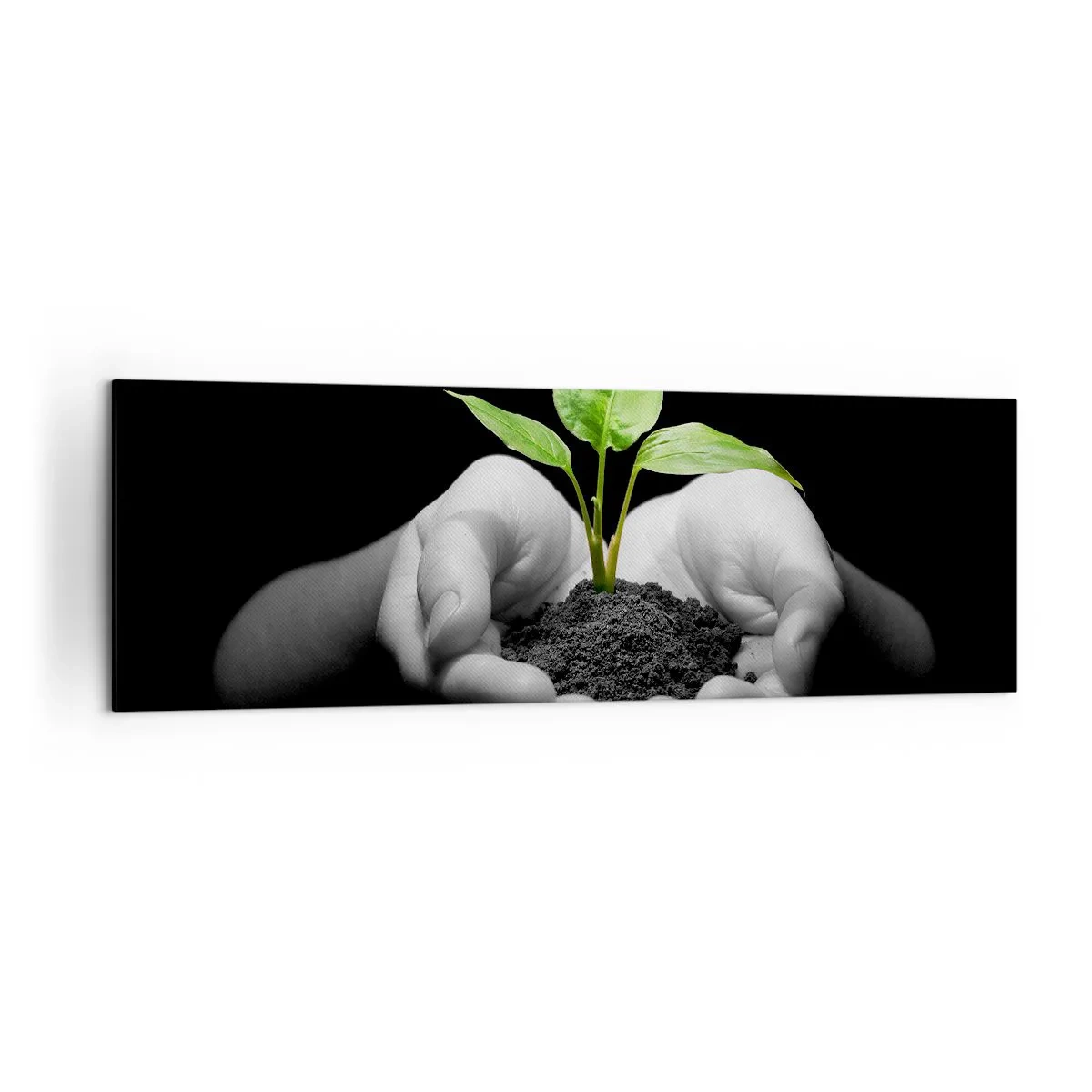 Tablou pe pânză - Iubesc natura, o protejez - 160x50 cm