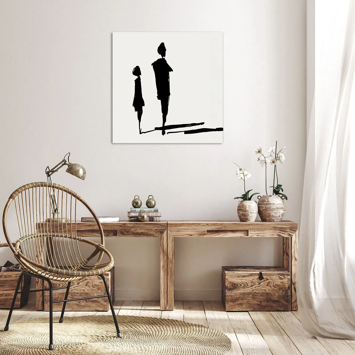 Tablou pe pânză - Cu siguranță împreună? - 60x60 cm