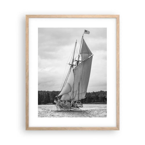 Poster în ramă de stejar deschis - Frații vântului - 40x50 cm