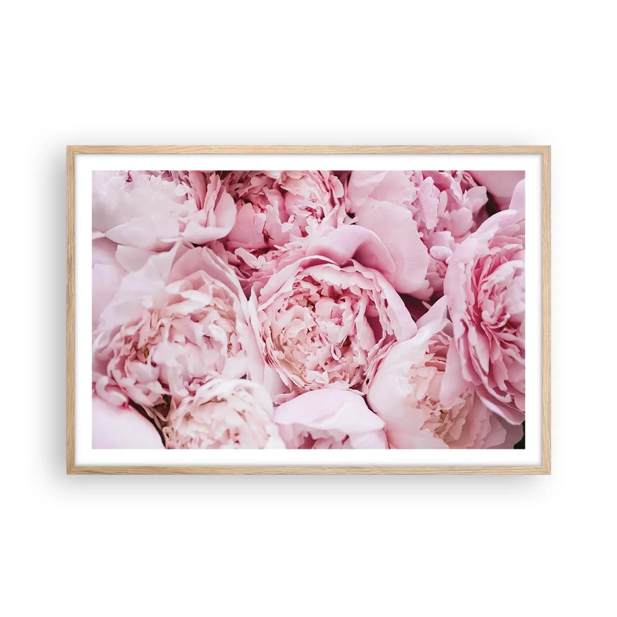 Poster în ramă de stejar deschis - Îmbrățișate și parfumate - 91x61 cm