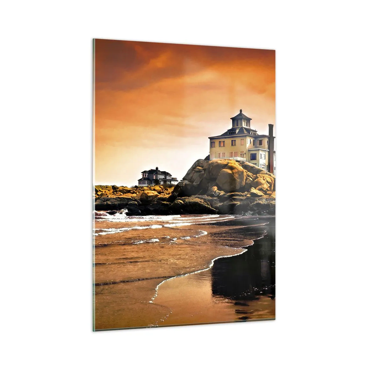 Tablou pe sticlă - Eleganța coastei de vest - 50x70 cm