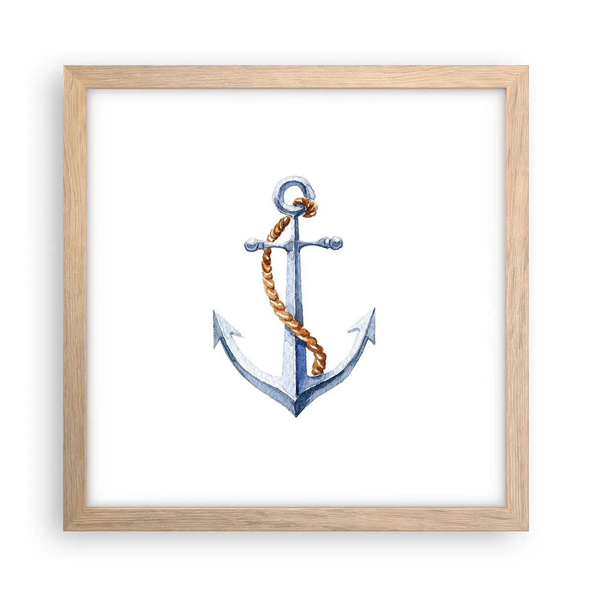 Poster în ramă de stejar deschis - Ahoy aventura! - 30x30 cm
