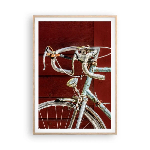 Poster în ramă de stejar deschis - Creat pentru victorie - 70x100 cm