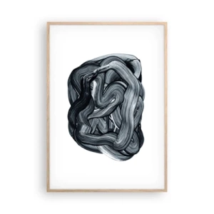 Poster în ramă de stejar deschis - Nu este atât de simplu - 70x100 cm