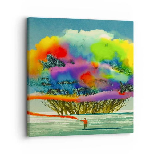 Tablou pe pânză - Aducând această lume la viață - 30x30 cm