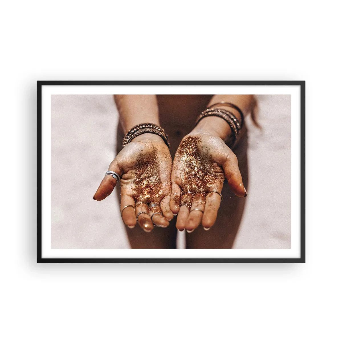 Poster în ramă neagră - Un cadou pentru tine - 91x61 cm