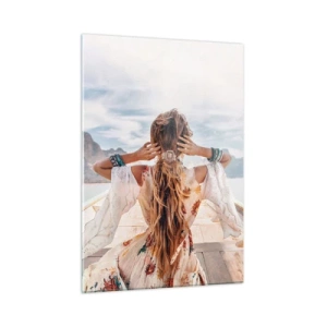 Tablou pe sticlă - Pe drumul spre fericire - 50x70 cm