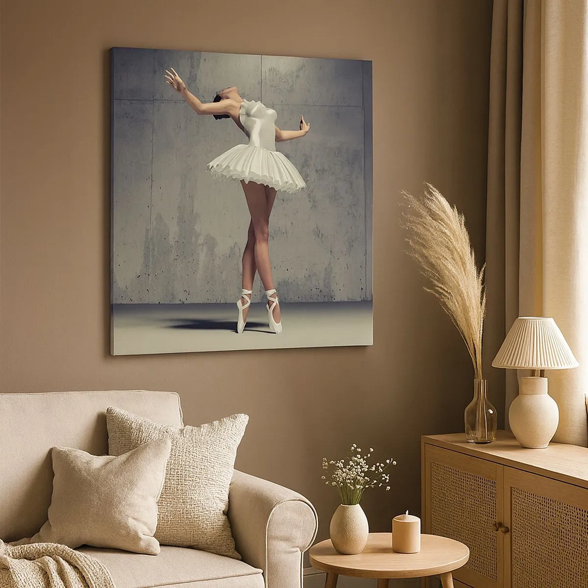 Tablou pe pânză - Ușoară ca o pasăre - 30x30 cm