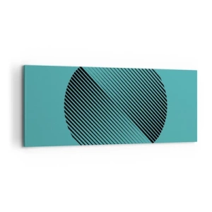 Tablou pe pânză - Cercul - o variație geometrică - 100x40 cm