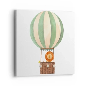 Tablou pe pânză - Călătoriile lui Leon - 40x40 cm