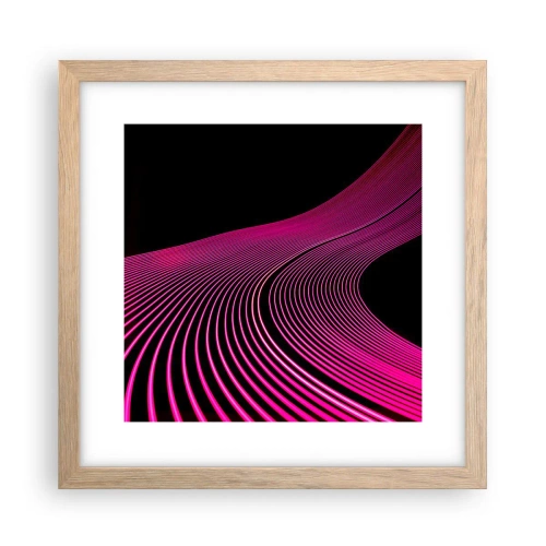 Poster în ramă de stejar deschis - Bulevardul de lumină - 30x30 cm