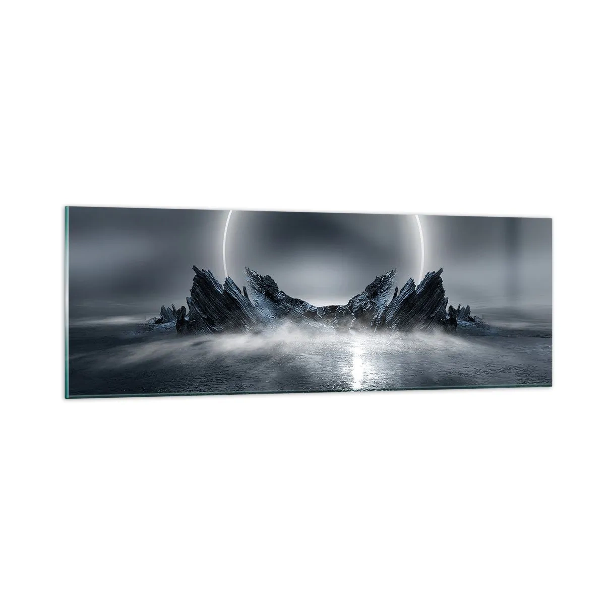 Tablou pe sticlă - Final de poveste - 90x30 cm