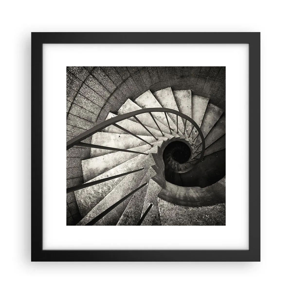 Poster în ramă neagră - În sus și în jos - 30x30 cm