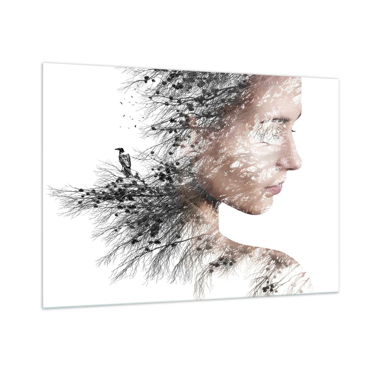 Tablou pe sticlă - Spiritul pădurii - 100x70 cm