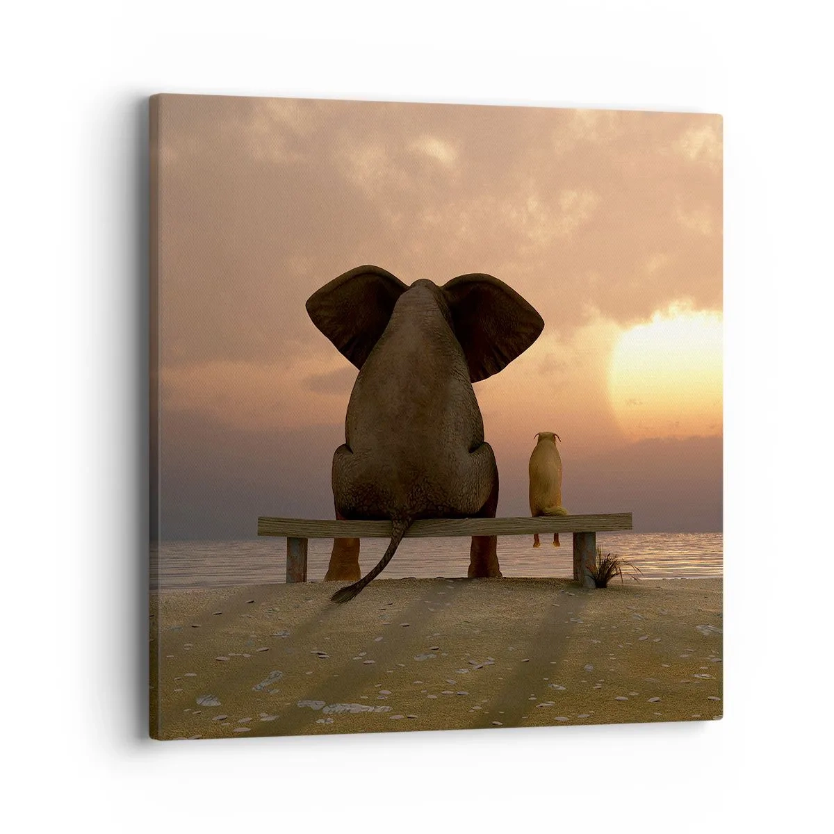 Tablou pe pânză - Este bine să tăcem împreună - 40x40 cm