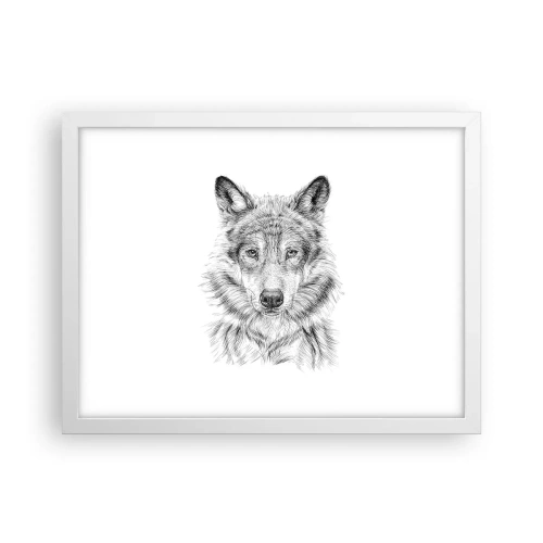 Poster în ramă albă - Un lider înnăscut - 40x30 cm