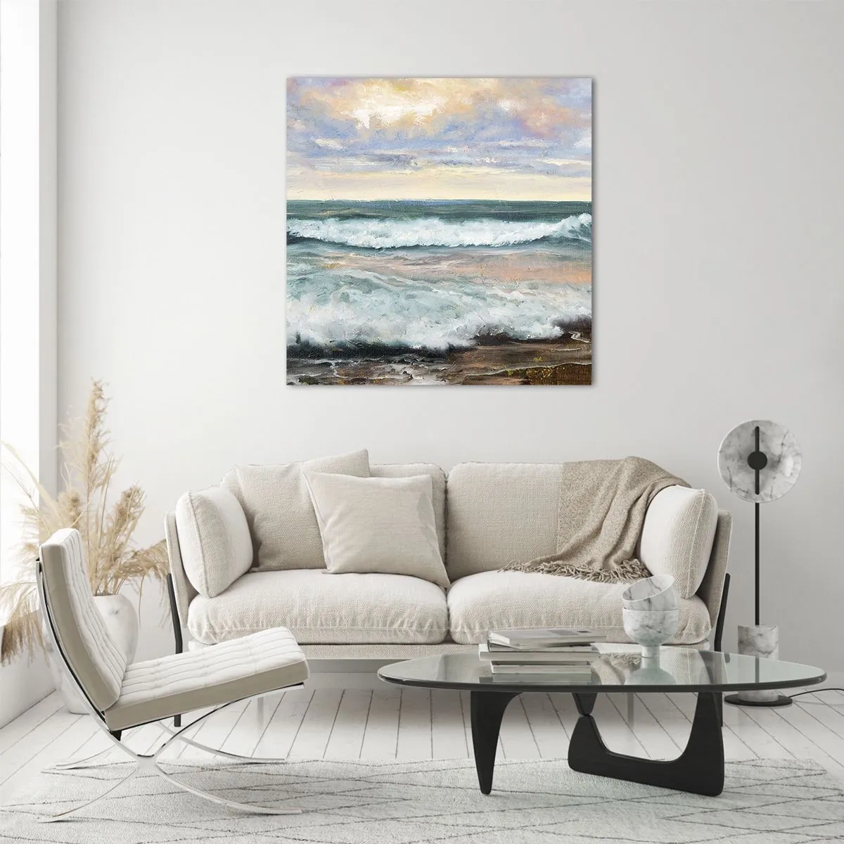 Tablou pe sticlă - Aici îți vei alina sufletul - 50x50 cm