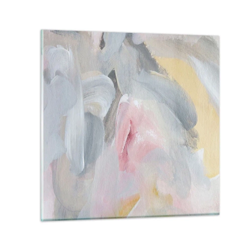 Tablou pe sticlă - Într-o lume de pastel - 30x30 cm