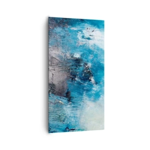 Tablou pe pânză - Rapsodie albastră - 65x120 cm